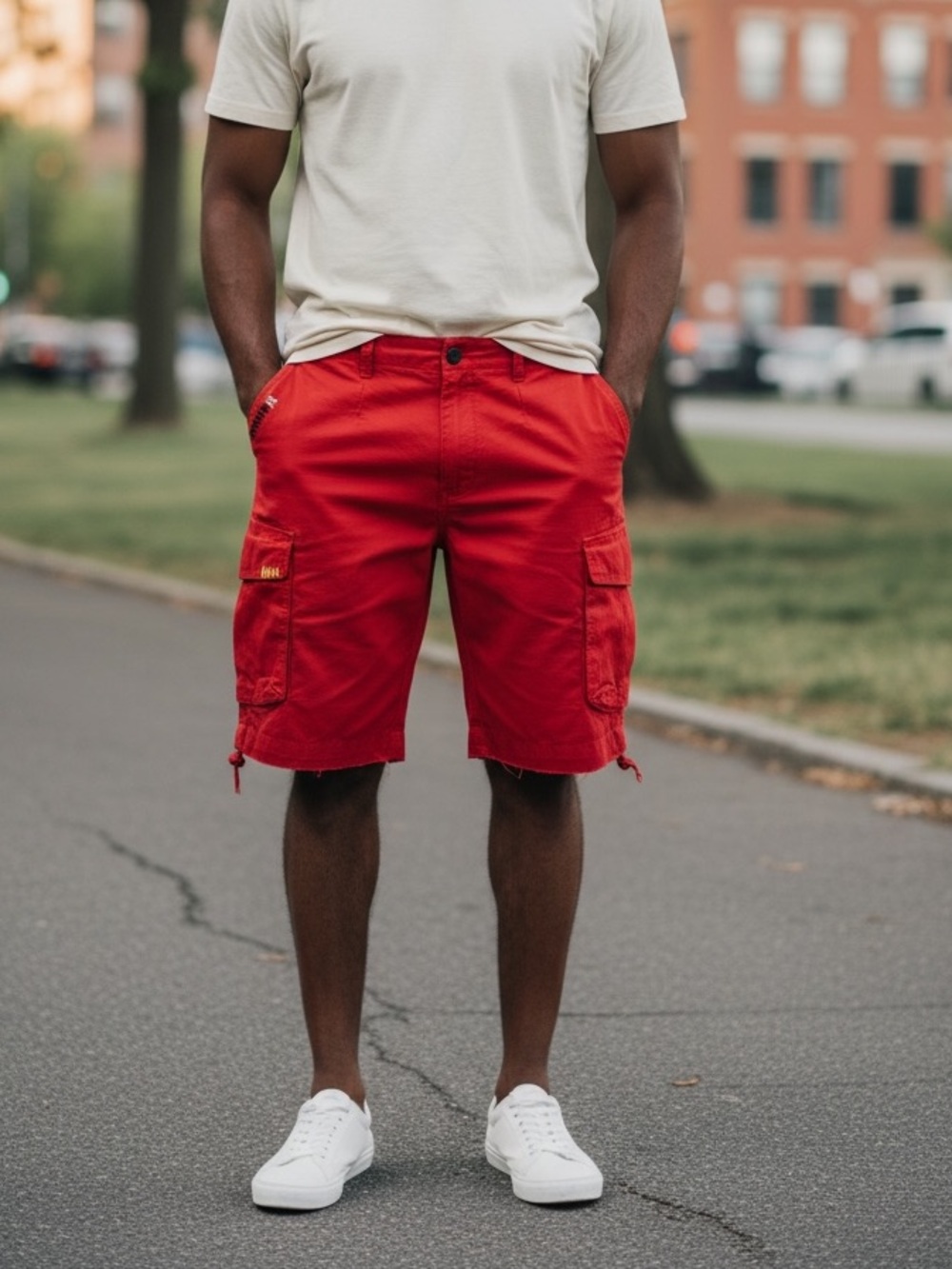 Lrg Lifted Research Group Red Jean Denim Shorts size 44-New with Tags MSRP $69